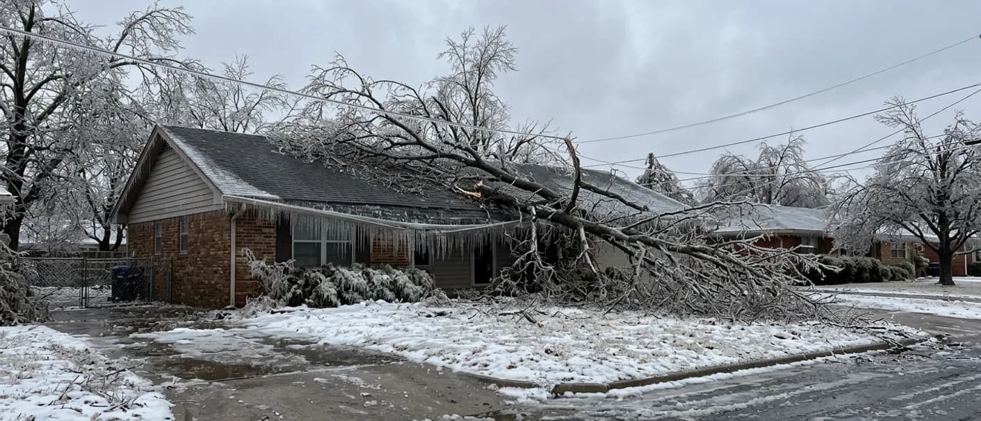 Ice Storms and Your Roof: What a Tulsa Winter Can Do and When It Means a New Roof